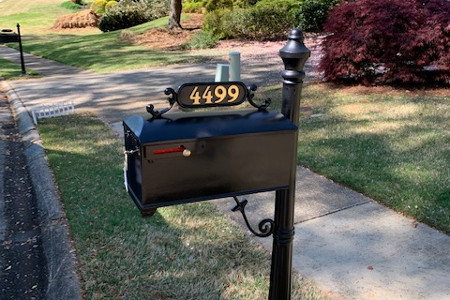 Residential mailbox replacement in marietta